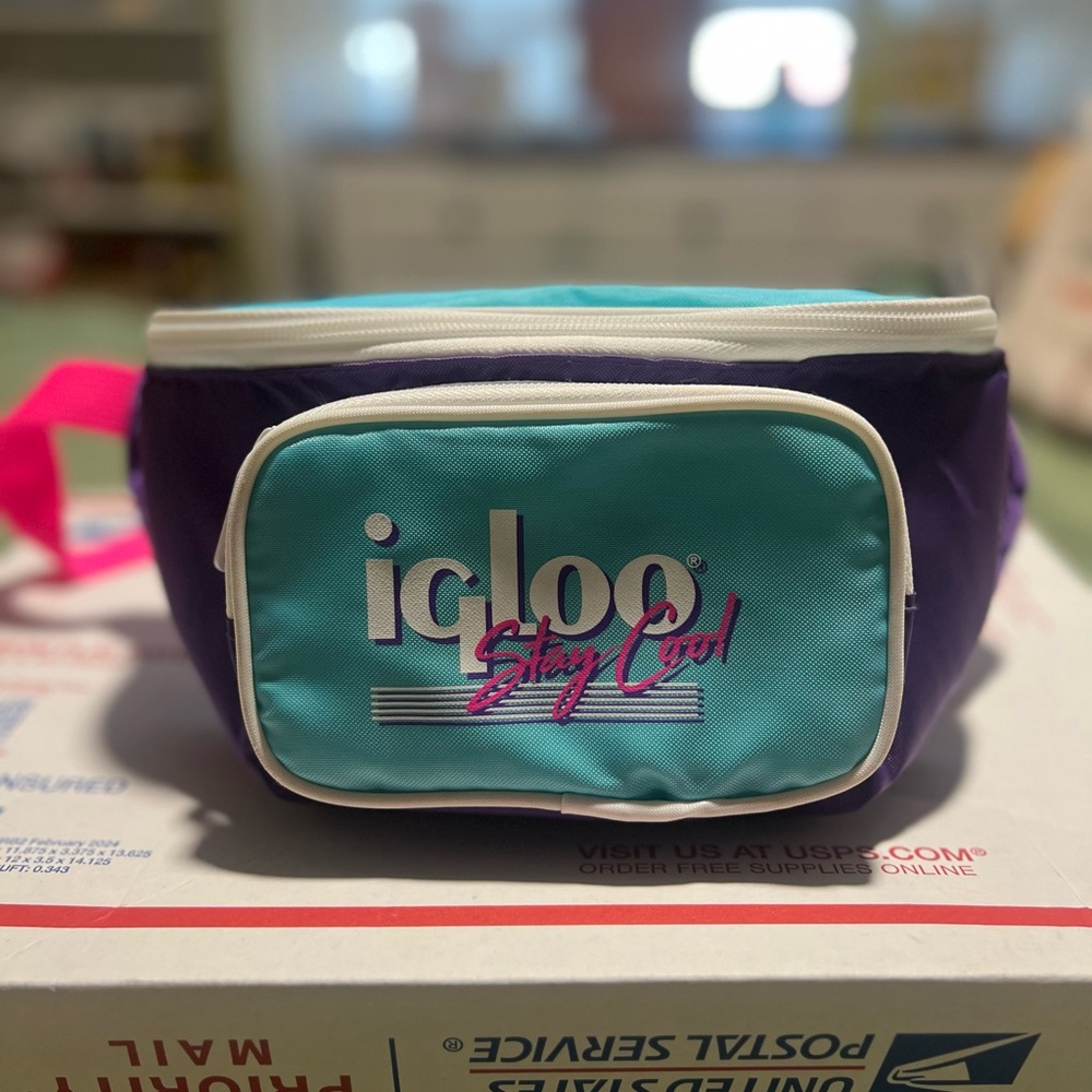 Igloo Throw Back Collection Stay Cool Retro 90s Cooler Fanny Pack Adjustable